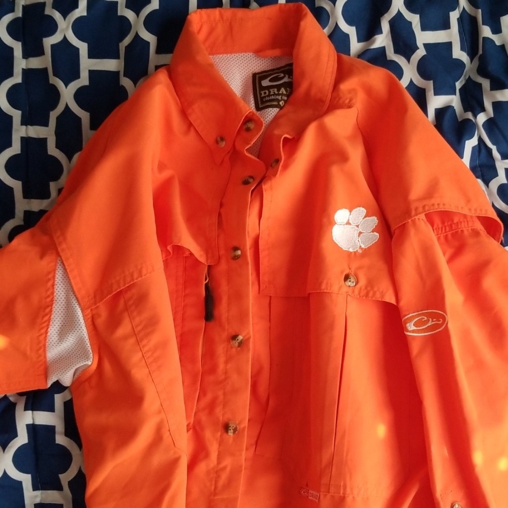 Drake Clemson Gameday Button up
